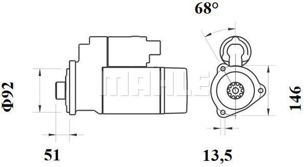 Starter MS 761 MAHLE