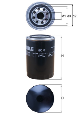 Filtru, sistem hidraulic primar HC 6 MAHLE