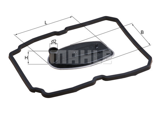 Filtru hidraulic, cutie de viteze automata HX 81D MAHLE