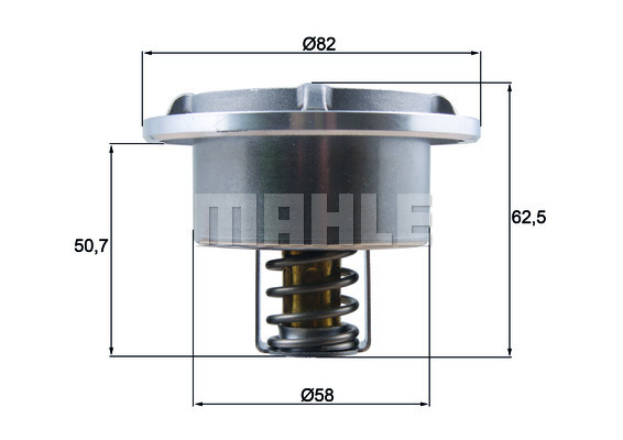 Termostat,lichid racire THD 6 86 MAHLE