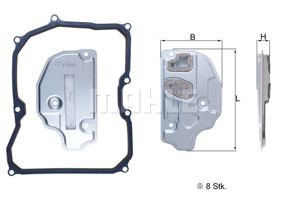 Filtru hidraulic, cutie de viteze automata HX 150KIT MAHLE