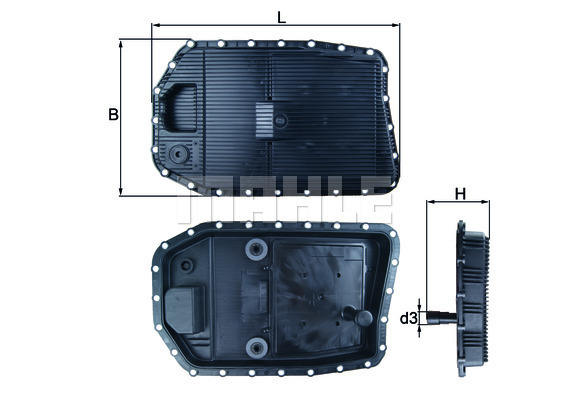 Baie ulei, cutie viteze automata HX 154 MAHLE