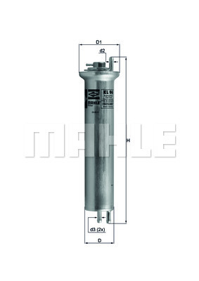 Filtru combustibil KL 96 MAHLE