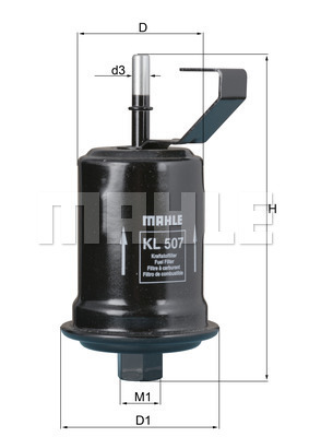 Filtru combustibil KL 507 MAHLE