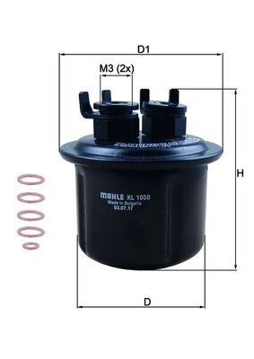 filtru combustibil KL 1050D MAHLE