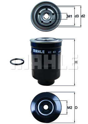 Filtru combustibil KC 83D MAHLE