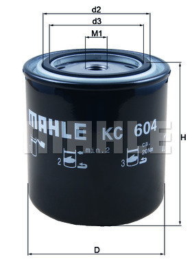 Filtru combustibil KC 604 MAHLE