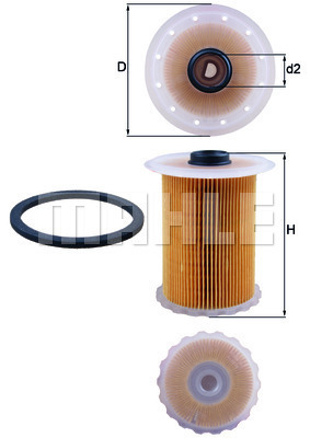 Filtru combustibil KX 183D MAHLE