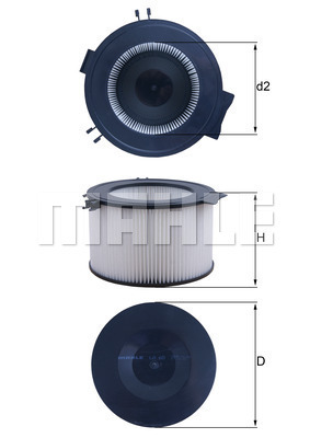 Filtru, aer habitaclu LA 65 MAHLE