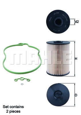 Filtru combustibil KX 200D/S MAHLE