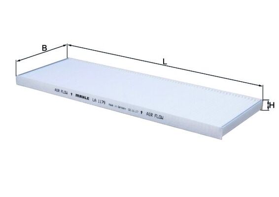 Filtru, aer habitaclu LA 1179 MAHLE