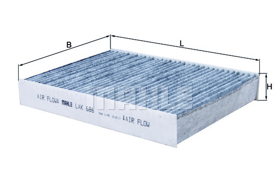 Filtru, aer habitaclu LAK 686 MAHLE