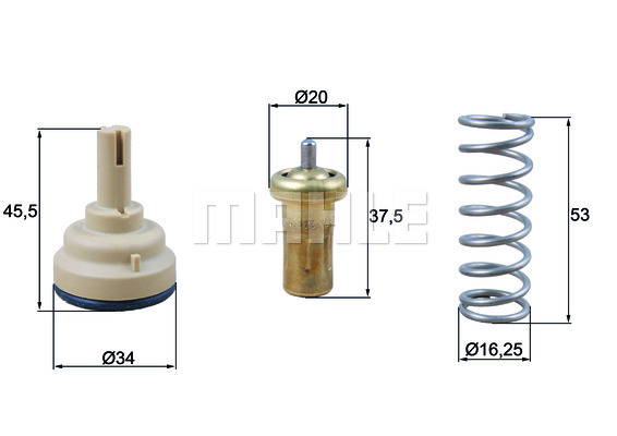 Termostat,lichid racire TX 181 95D MAHLE