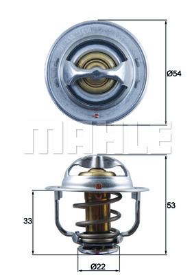 Termostat,lichid racire TX 179 89D MAHLE