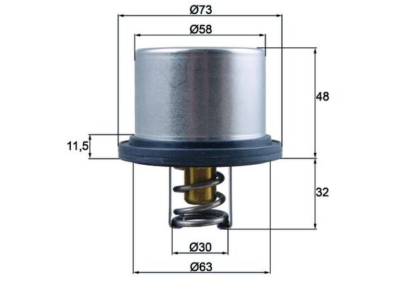 termostat,lichid racire THD 5 80 MAHLE