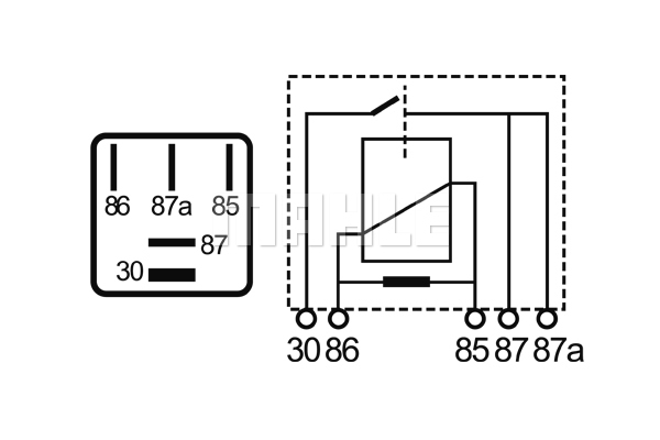 Releu, curent alimentare MR 3 MAHLE