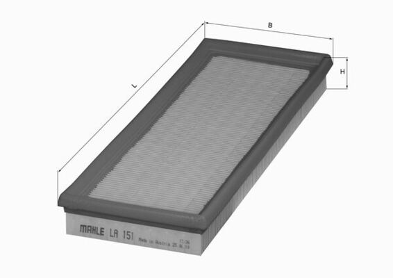 Filtru, aer habitaclu LA 151 MAHLE
