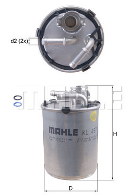 Filtru combustibil KL 497D MAHLE