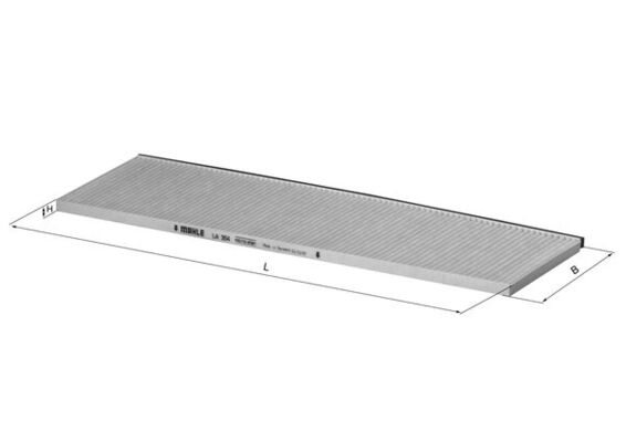 Filtru, aer habitaclu LA 354 MAHLE