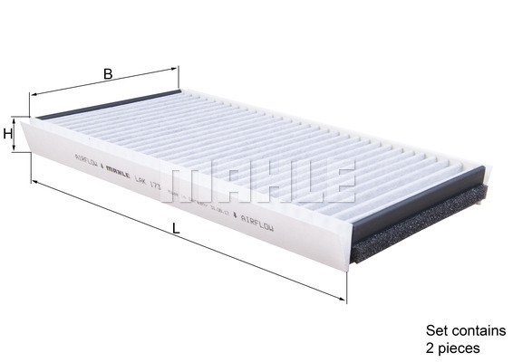 Filtru, aer habitaclu LAK 173/S MAHLE