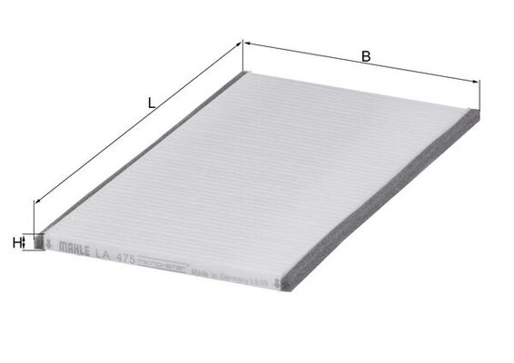Filtru, aer habitaclu LA 475 MAHLE
