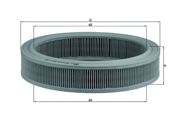 Filtru aer LX 202 MAHLE