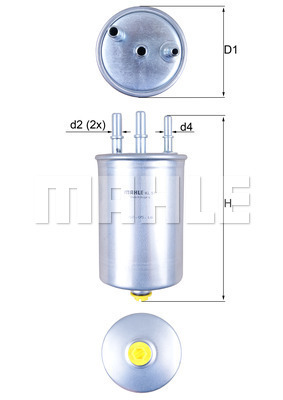 Filtru combustibil KL 511 MAHLE