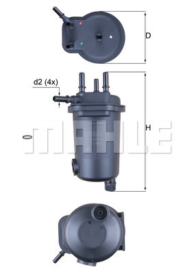 Filtru combustibil KL 632D MAHLE