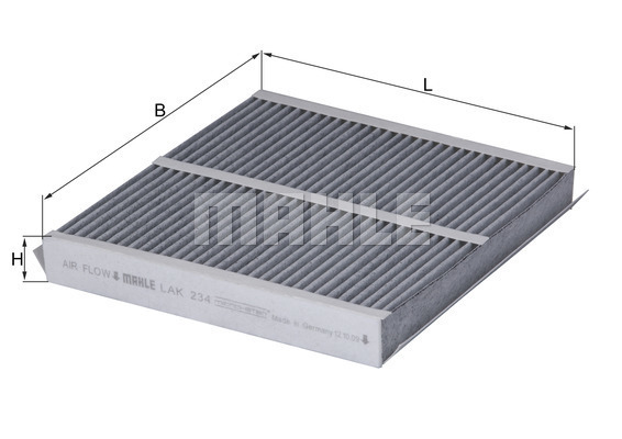 Filtru, aer habitaclu LAK 234 MAHLE