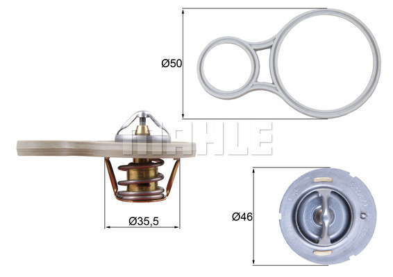 Termostat,lichid racire TX 255 91 MAHLE