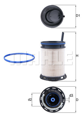 Filtru combustibil KX 494D MAHLE