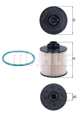 Filtru combustibil KX 420D MAHLE