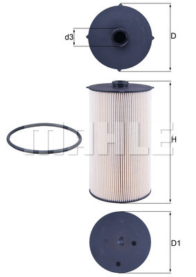 Filtru combustibil KX 462D MAHLE