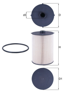 filtru combustibil KX 481D MAHLE
