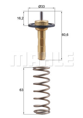 Termostat,lichid racire TX 311 90D MAHLE