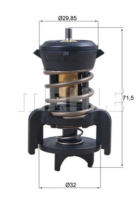 Termostat,lichid racire TX 251 94D MAHLE