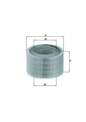 Filtru aer LX 718 MAHLE