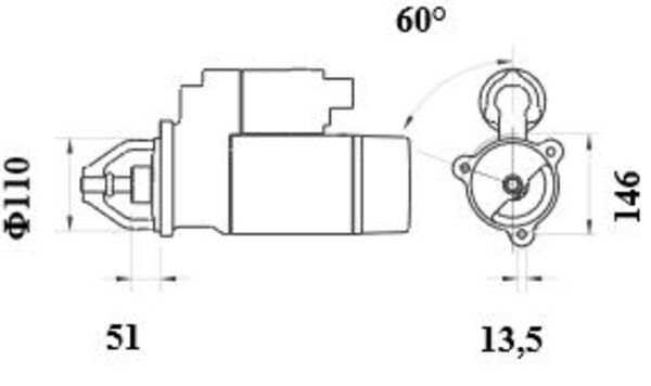 Starter MS 104 MAHLE