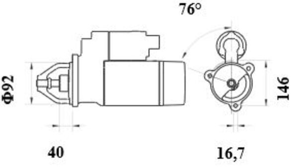 Starter MS 464 MAHLE