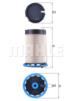 Filtru combustibil KX 592 MAHLE