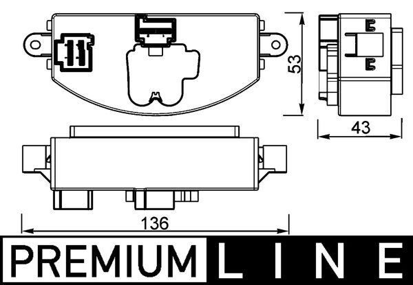 Reglaj, suflanta de interior ABR 106 000P MAHLE