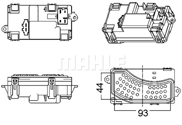 Reglaj, suflanta de interior ABR 5 000S MAHLE