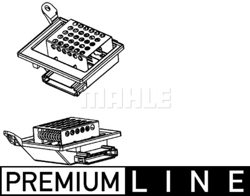 Rezistor, ventilator habitaclu ABR 86 000P MAHLE