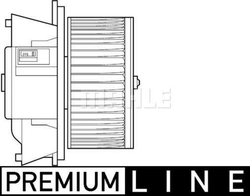 Ventilator, habitaclu AB 107 000P MAHLE