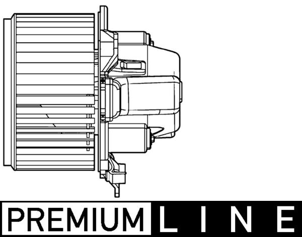 Ventilator, habitaclu AB 108 000P MAHLE