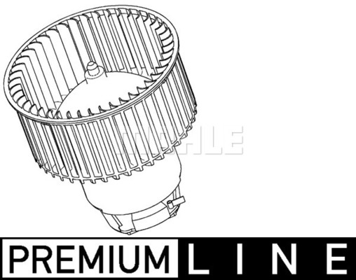 Ventilator, habitaclu AB 118 000P MAHLE