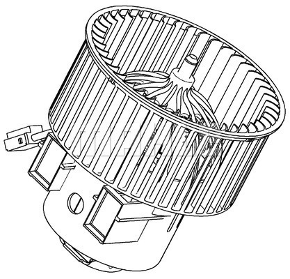 Ventilator, habitaclu AB 120 000P MAHLE