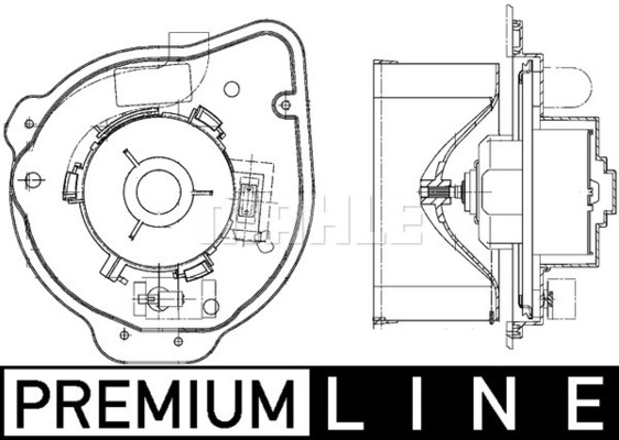 Ventilator, habitaclu AB 135 000P MAHLE