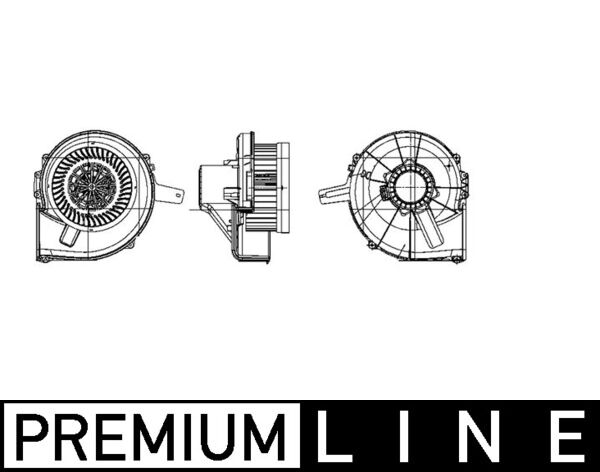 Ventilator, habitaclu AB 21 000P MAHLE