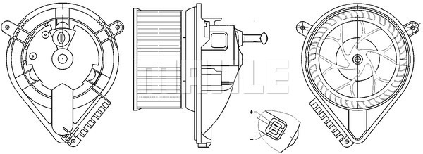 Ventilator, habitaclu AB 271 000S MAHLE